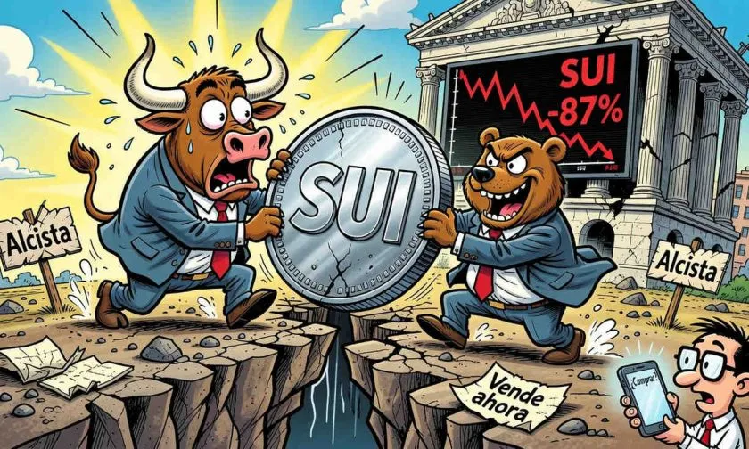Sui muestra leve recuperación del 1,20% pero se mantiene un 87% abajo de su máximo histórico