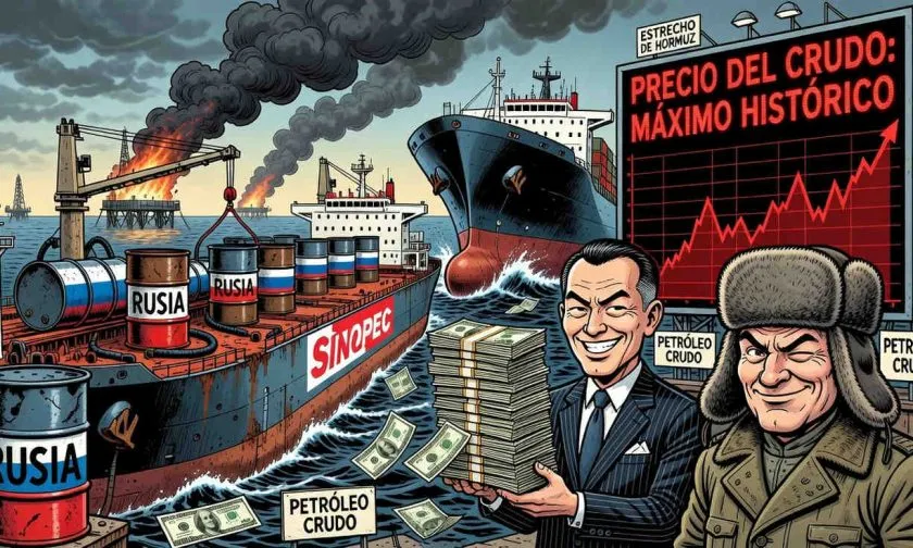 Sinopec incrementa importaciones de petróleo ruso por crisis en Medio Oriente