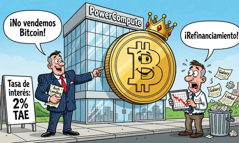 PowerCompute refinancia USD $18 millones en deuda con 307 bitcoins como garantía