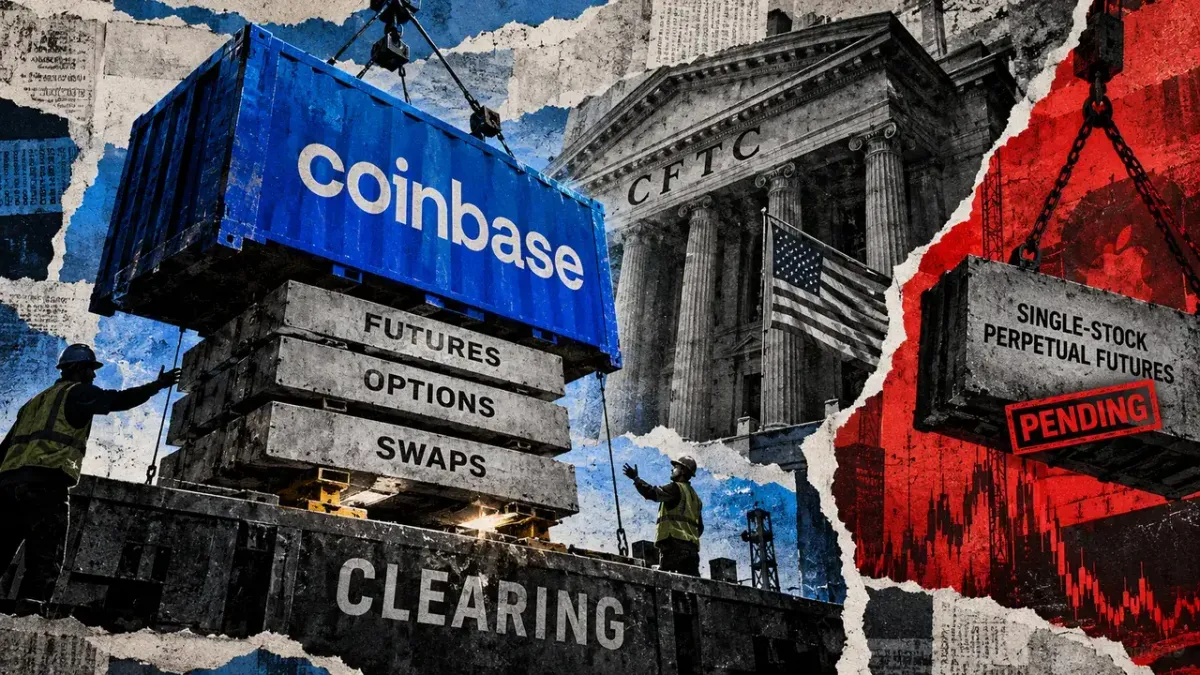 Coinbase finalizes US derivatives stack while stock-futures plan awaits approval