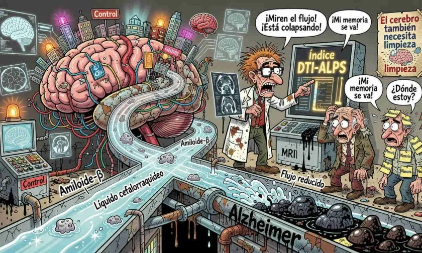 La pérdida del drenaje glinfático se vincula con la progresión del Alzheimer