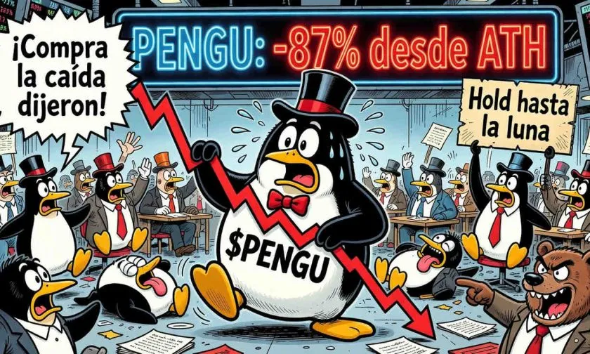Pudgy Penguins ($PENGU) se aferra a un rebote del 2% en medio de un desplome del 87% desde su máximo