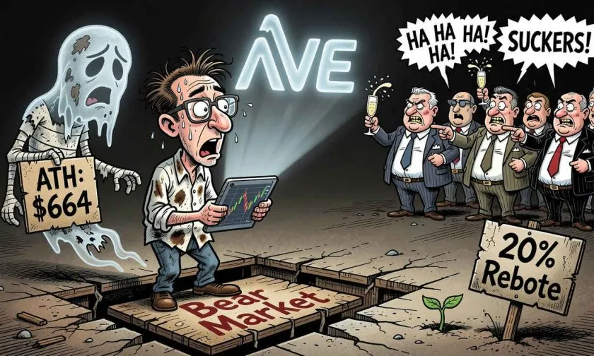 Aave ($AAVE) se desploma un 68% interanual: ¿oportunidad de compra o trampa de valor en DeFi?