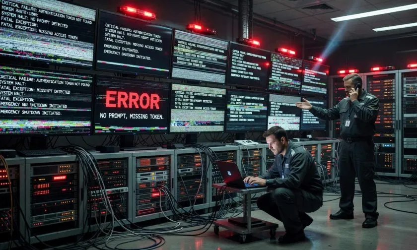 Error: token no especificado