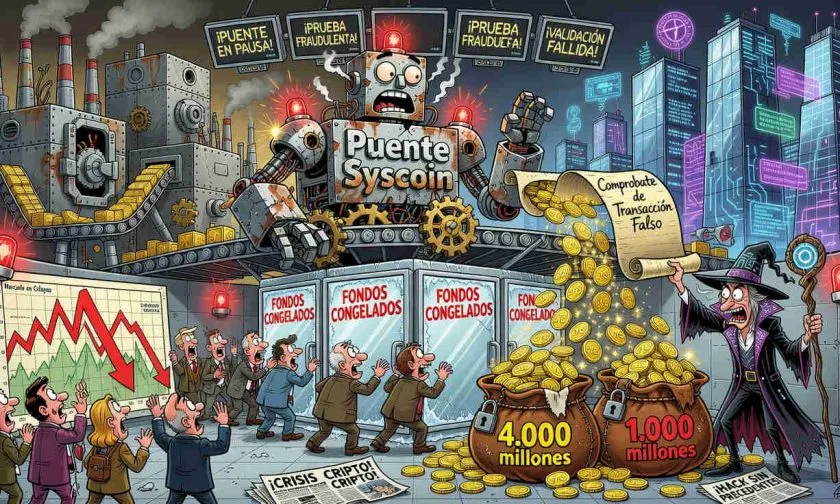 Puente cripto Syscoin se pausa tras exploit que acuñó millones de tokens sin respaldo