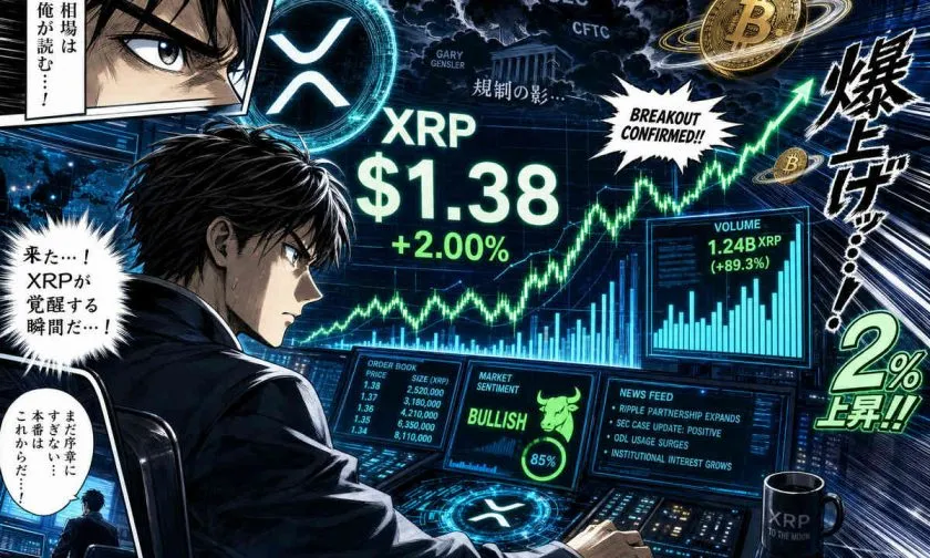 XRP sube 2% en medio de consolidación técnica