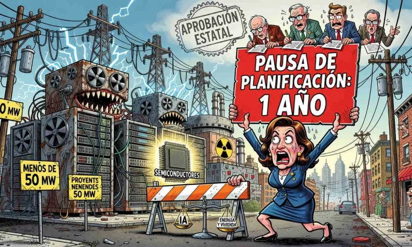 Gobernadora de Nueva York defiende moratoria de centros de datos: es una pausa para planificar en IA