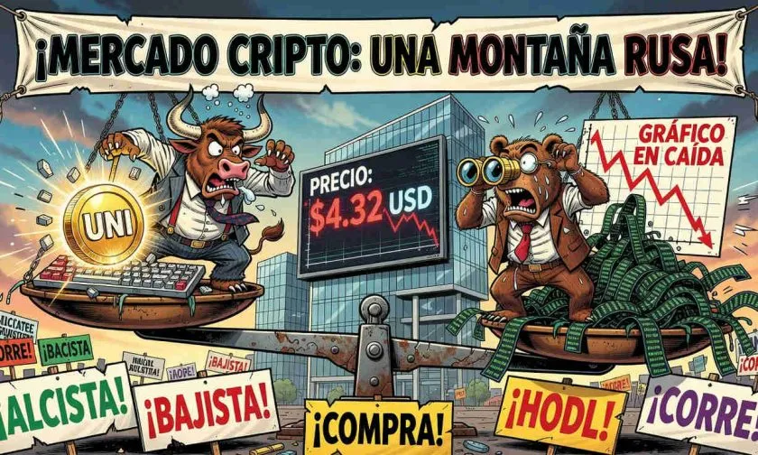Uniswap se recupera un 3,77% tras semana de pérdidas y muestra señales mixtas