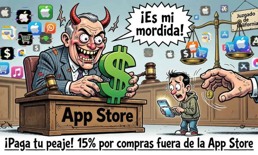 Apple propone comisión del 15% para compras fuera de la App Store
