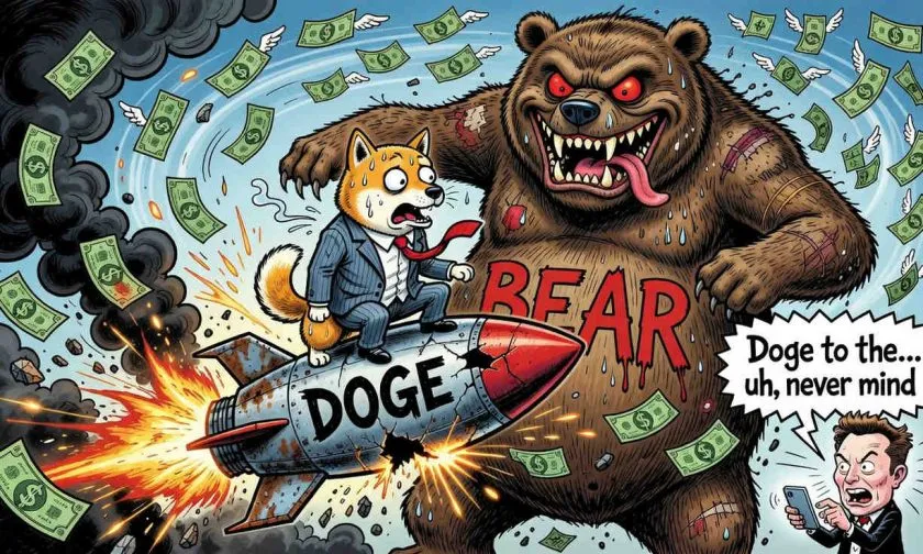 Dogecoin ($DOGE) rebota un 2.62% pero sigue atrapado en tendencia bajista: análisis del 14 de junio de 2026