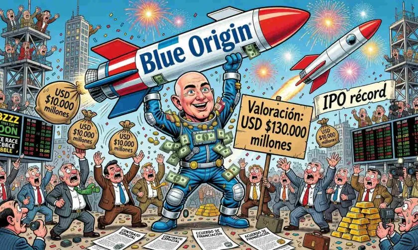 Blue Origin busca USD $10.000 millones con valoración de USD $130.000 millones
