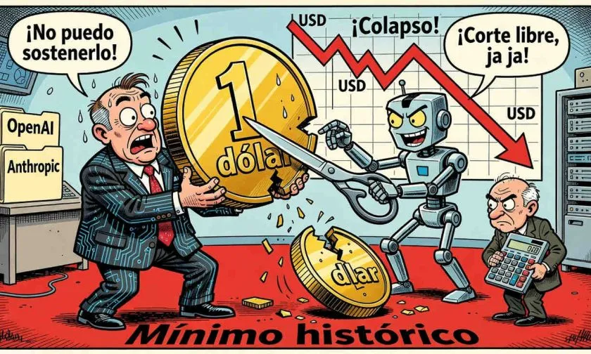 Los tokens de IA caen por debajo de USD $1 y presionan a OpenAI y Anthropic