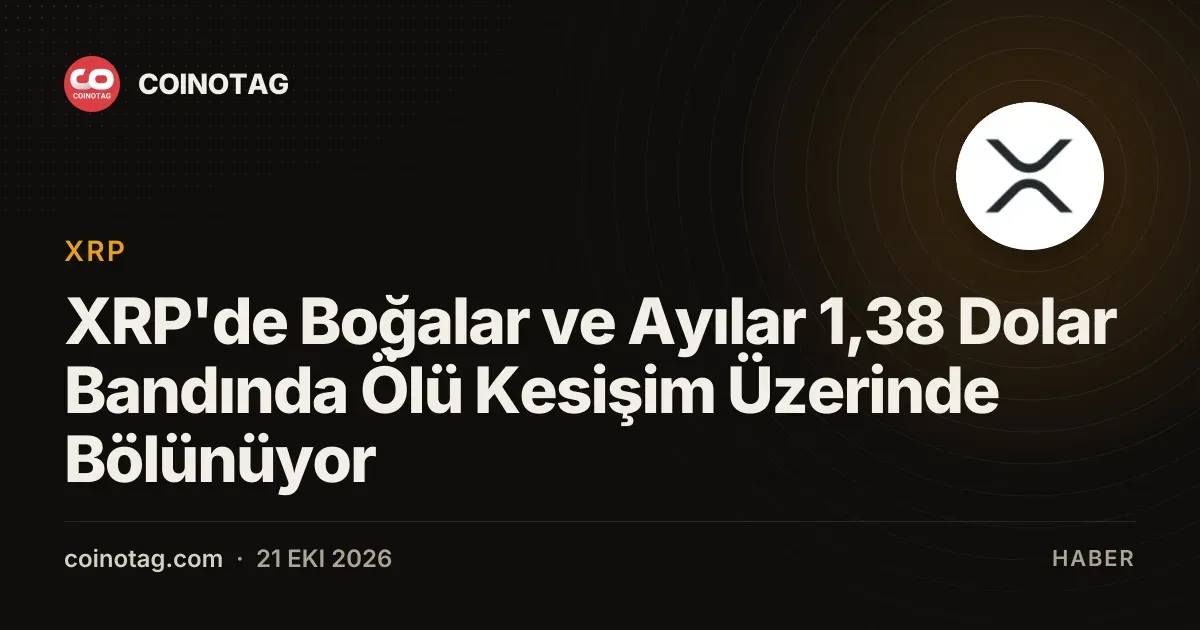 XRP 1,38 dolar direncinde ölü kesişim riskiyle karşı karşıya