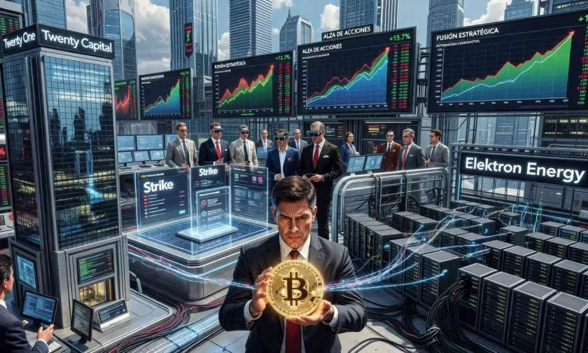 Twenty One Capital sube tras propuesta de fusión con Strike y Elektron Energy
