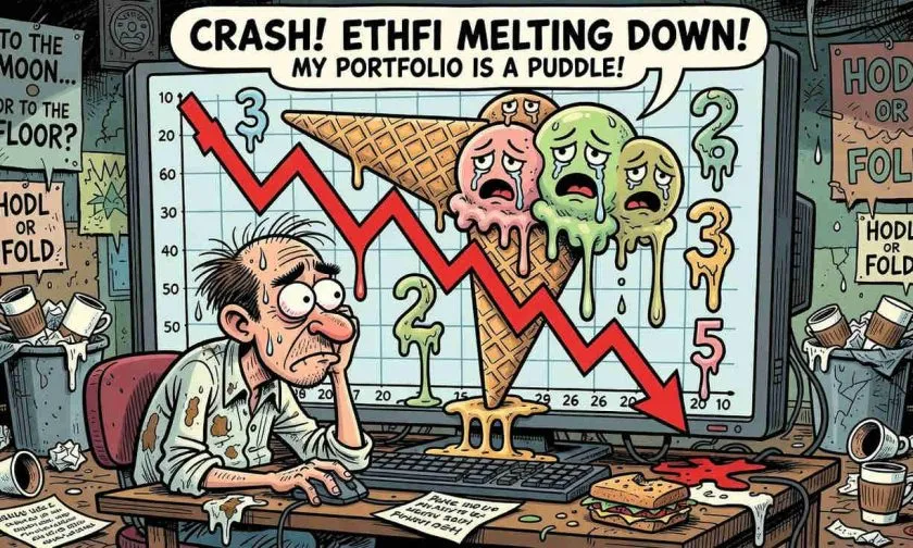 Ether.fi mantiene leve alza pero acumula pérdidas históricas de 95%
