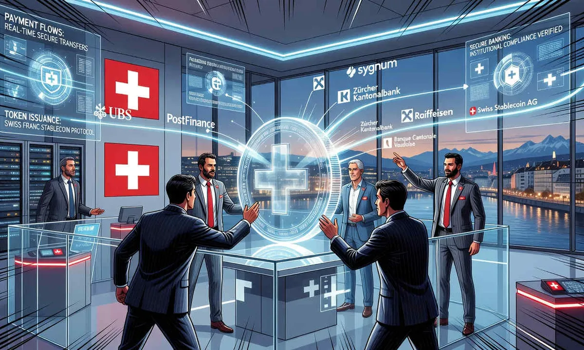 UBS y cinco bancos lanzarán sandbox para stablecoin del franco suizo en 2026