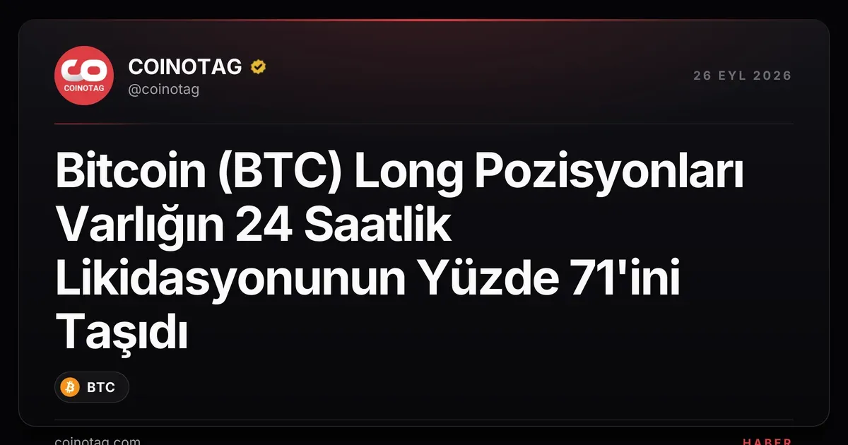 Bitcoin likidasyonlarının yüzde 71'i long pozisyonlardan kaynaklandı