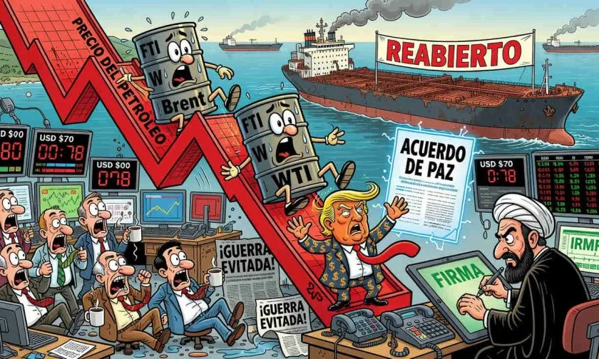 Petróleo Brent cae por debajo de USD $80 tras acuerdo preliminar entre Washington y Teherán