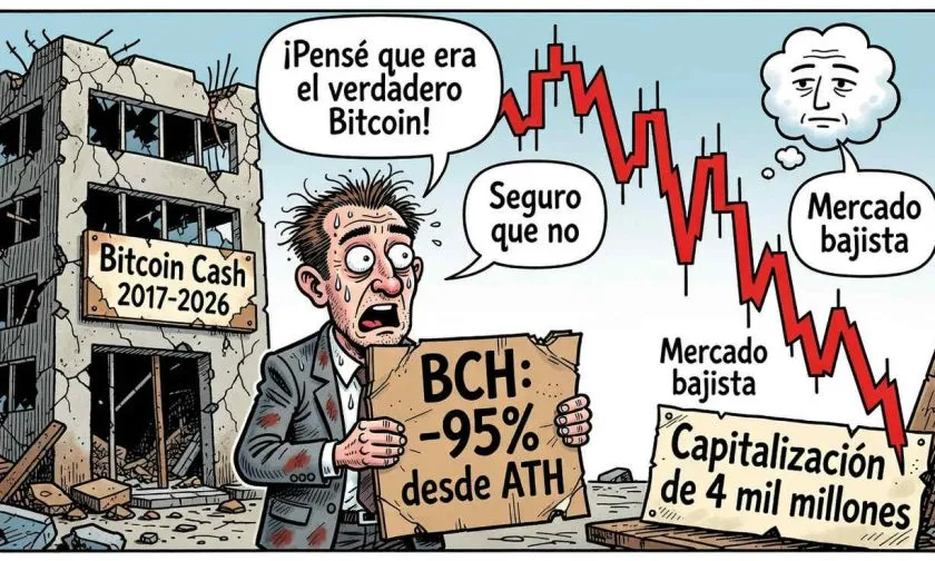 Bitcoin Cash se desploma un 60% en un año y pone en jaque a sus inversores
