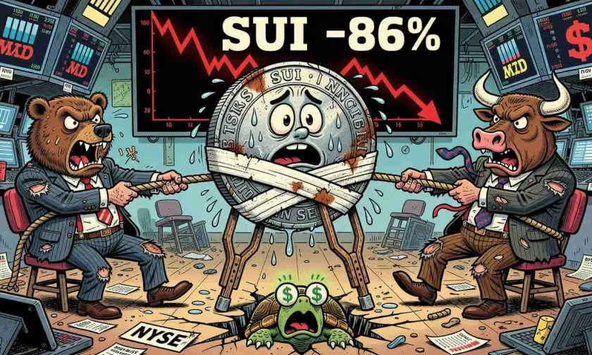 Sui (SUI) lucha por no hundirse bajo los $0,74 mientras el mercado espera un catalizador: ¿alcanzará la zona de los $0,83?