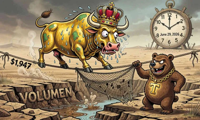 XAUT se congela en los USD $1.946,89: ¿refugio estable o señal de agotamiento este 29 de junio?
