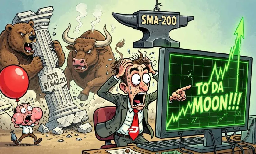Dash rompe resistencia inmediata y se dispara un 5,71% en jornada de alto volumen
