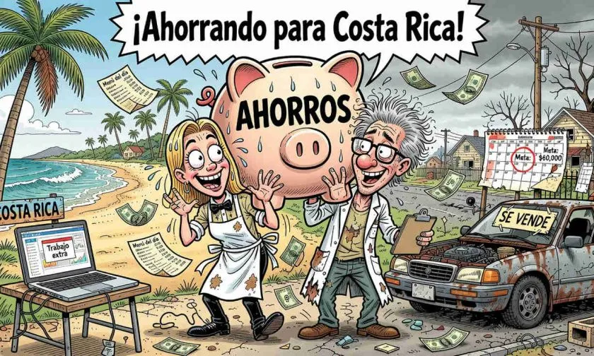 Pareja ahorra $60,000 en un año para mudarse a Costa Rica