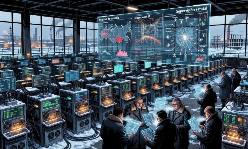 Rusia exigirá direcciones IP a mineros cripto registrados para reforzar control estatal