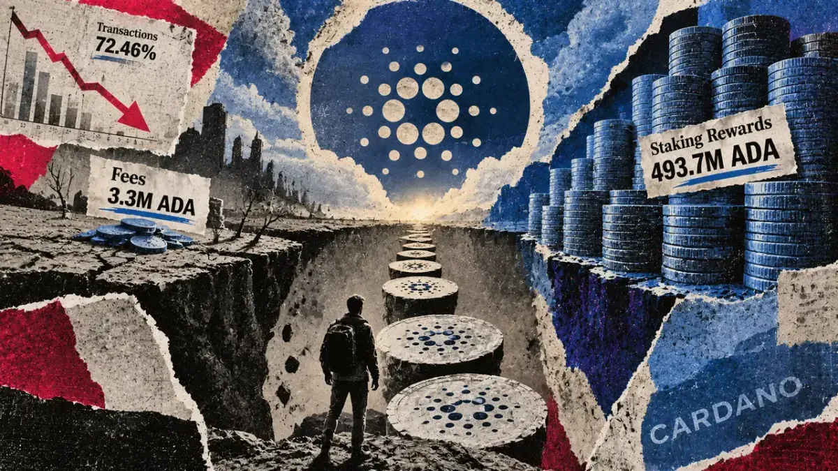 Cardano transaction fees account for only 0.7% of staking rewards amid 72% drop