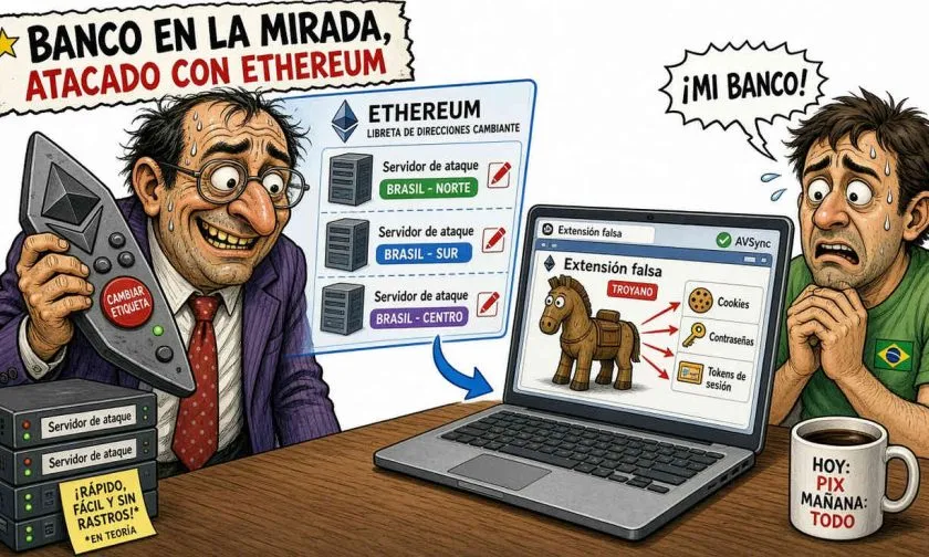 Malware KREMLIN utiliza contratos de Ethereum para mejorar ataques en Brasil