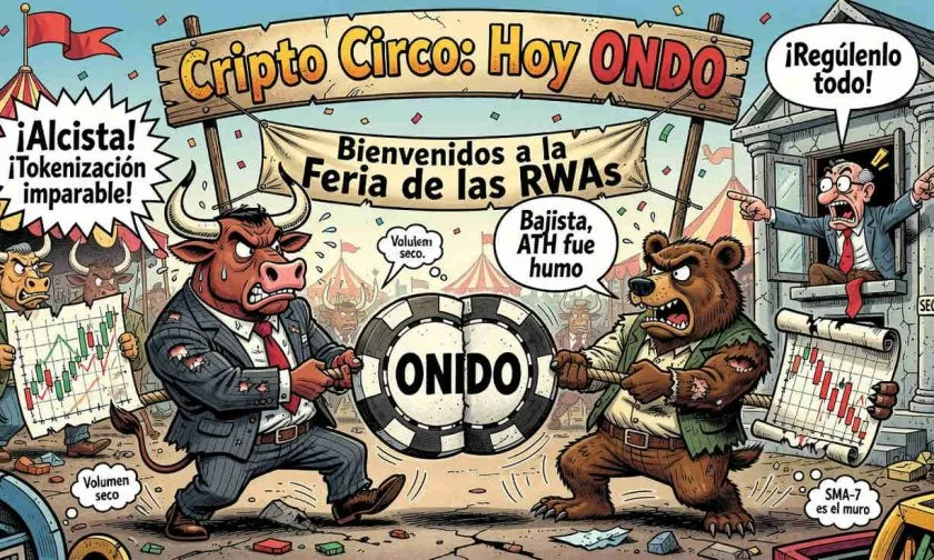 ONDO sufre una caída del 3.89% en una jornada de baja liquidez y señales mixtas