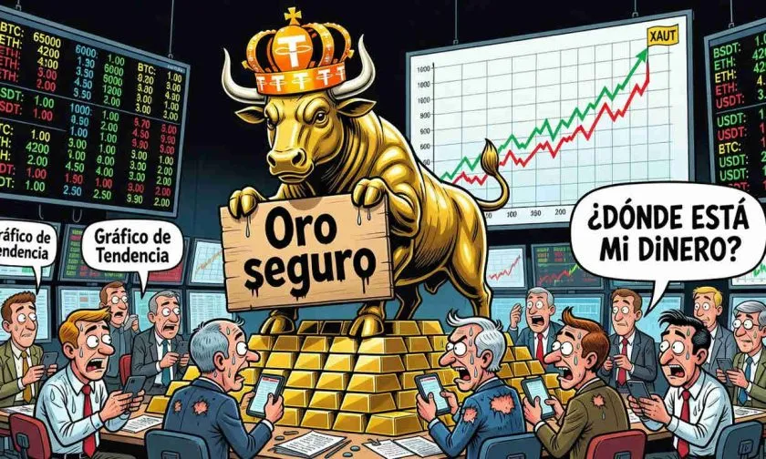 Tether Gold (XAUT) retrocede 0,28% y se distancia de su máxima cotización