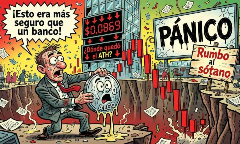 Algorand cae un 3,18% y pone a prueba soporte en $0,0868 tras repunte semanal