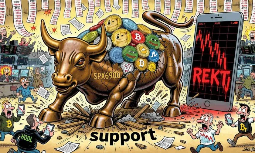 SPX se desploma un 9% en medio de una ola de ventas de memecoins