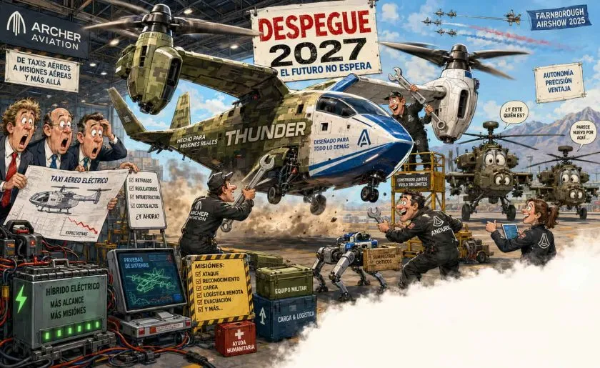 Archer y Anduril presentan Thunder, aeronave autónoma que busca conquistar los mercados militar y comercial