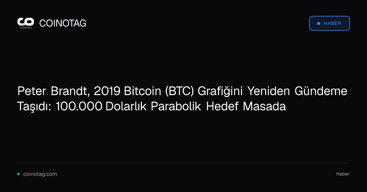 Peter Brandt, 2019 grafiğiyle Bitcoin için 100.000 dolarlık hedefi gündeme getirdi