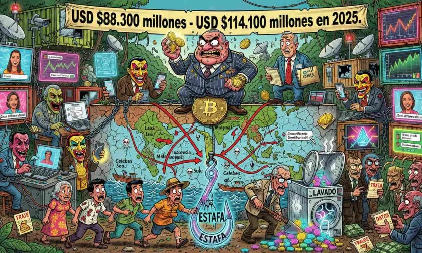 Redes de estafa del sudeste asiático causaron pérdidas de hasta USD $114.100 millones en 2025