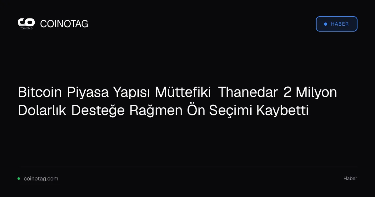 2 milyon dolarlık destek, Thanedar'ın Detroit ön seçiminde kaybetmesine yetmedi