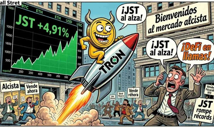 JST se dispara un 5% y marca nuevo máximo de varios años: ¿el resurgimiento de TRON DeFi?