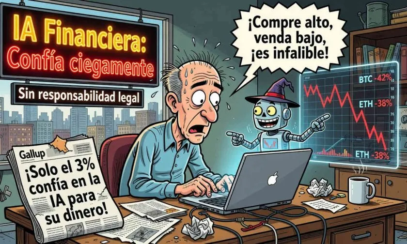 Uso de IA en finanzas crece, pero solo 3% de estadounidenses confía en ella