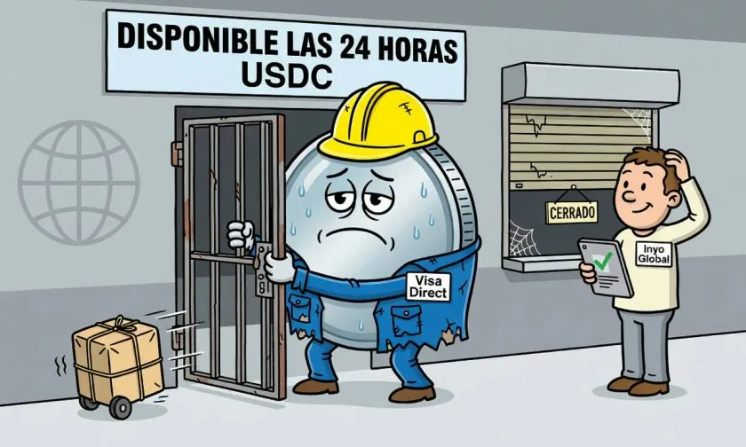 Visa Direct lleva a produccion comercial los pagos con USDC