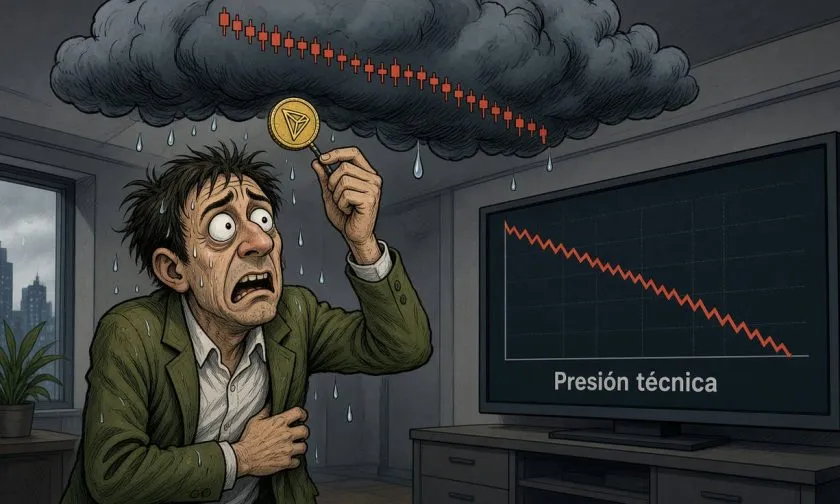 TRX cotiza a 0,3286768 dólares y apunta a un posible rebote técnico