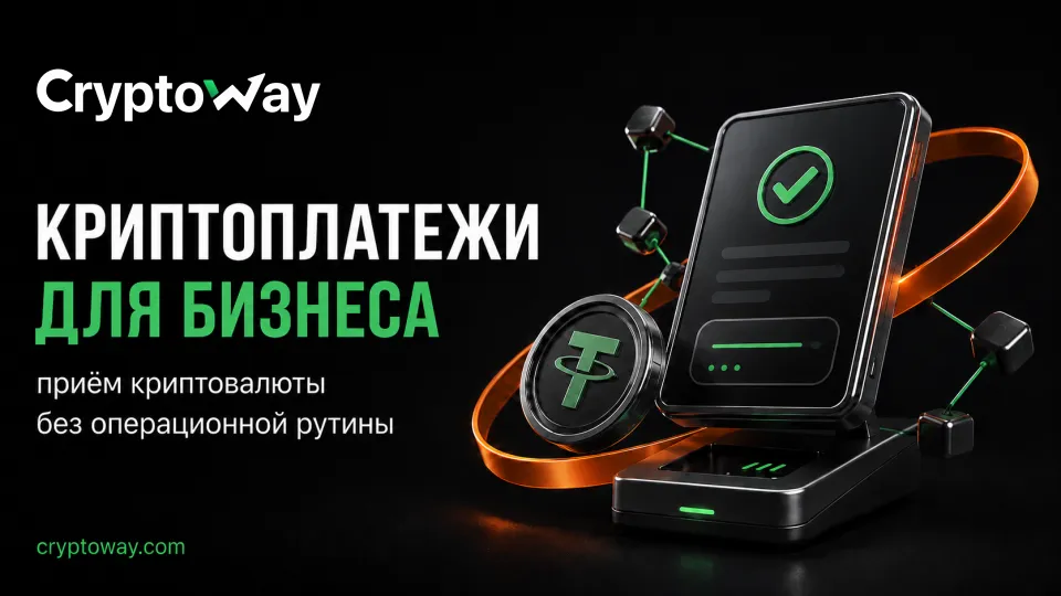 Cryptoway: сервис приема криптоплатежей для бизнеса