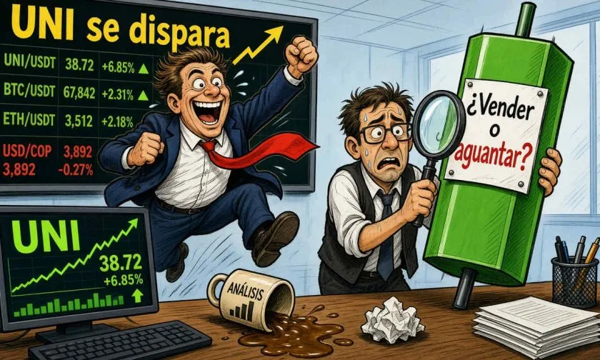 Uniswap (UNI) acelera un 6,5% este 27 de septiembre y consolida su ruptura por encima de USD $9,70