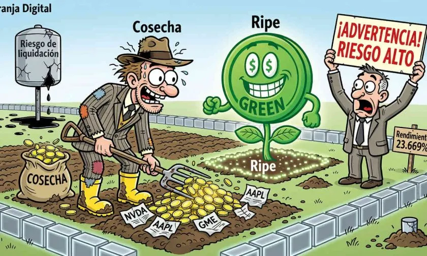 Ripe lleva la minería de rendimiento DeFi a Robinhood Chain con tasas que superan el 23.000%