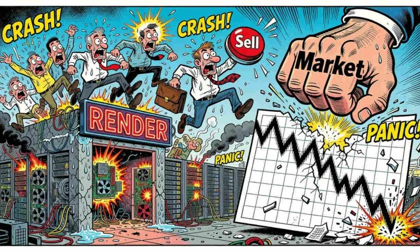 Render se desploma 10,35%: ¿Oportunidad de compra o preludio de una corrección más profunda?