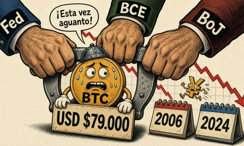 Bitcoin enfrenta su mayor riesgo macro desde 2006 por el giro de tres bancos centrales