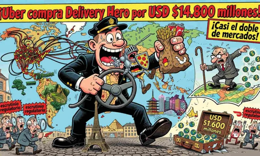 Uber acuerda comprar Delivery Hero por USD $14.800 millones y casi duplicar su huella global