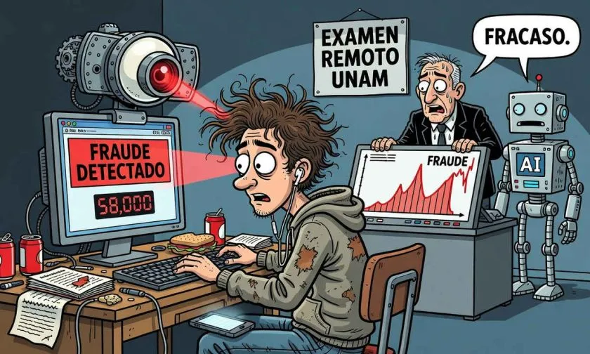 Examen con IA en la UNAM: 58.000 estudiantes deberán repetirlo por fraude masivo