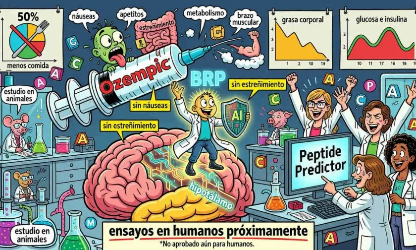 La IA descubre BRP, un posible “Ozempic natural” sin náuseas ni pérdida muscular